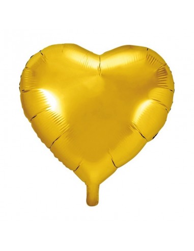 PREZENT balon foliowy Serce 45cm ZŁOTY